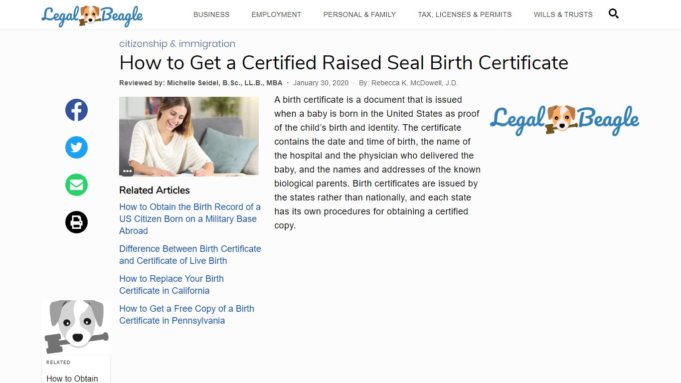 How to Get a Certified Raised Seal Birth Certificate